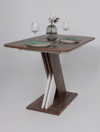 Стол Элигард MIRAGE (Мираж) 1180(1570)*760*720 дуб нокс/белый купить в Минске