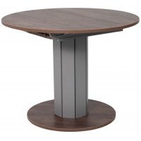 Стол Элигард Ontario (Онтарио) 1000(1300)*760*1000 дуб нокс/дымчатый алмаз