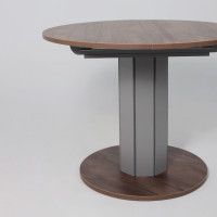 Стол Элигард Ontario (Онтарио) 1000(1300)*760*1000 дуб нокс/дымчатый алмаз купить в Минске