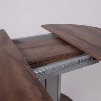 Стол Элигард Ontario (Онтарио) 1000(1300)*760*1000 дуб нокс/дымчатый алмаз купить в Минске