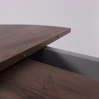 Стол Элигард Ontario (Онтарио) 1000(1300)*760*1000 дуб нокс/дымчатый алмаз купить в Минске