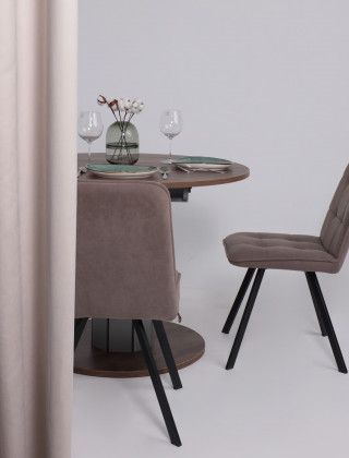 Стол Элигард Ontario (Онтарио) 1000(1300)*760*1000 дуб нокс/дымчатый алмаз купить в Минске