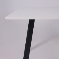 Стол SOLO (Соло) 1020*670*740 белый структурный/черный купить в Минске