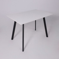 Стол SOLO (Соло) 1020*670*740 белый структурный/черный купить в Минске