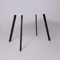 Стол SOLO (Соло) 1020*670*740 белый структурный/черный купить в Минске