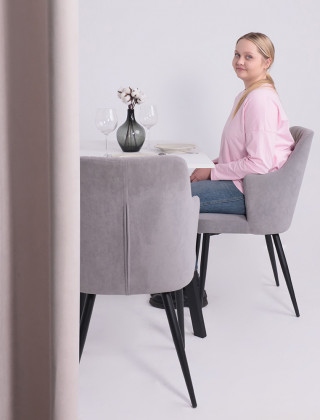 Стол SOLO (Соло) 1020*670*740 белый структурный/черный купить в Минске