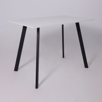 Стол SOLO (Соло) 1020*670*740 белый структурный/черный купить в Минске