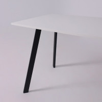 Стол SOLO (Соло) 1020*670*740 белый структурный/черный купить в Минске