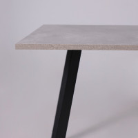 Стол SOLO (Соло) 1020*670*740 бетон/черный купить в Минске