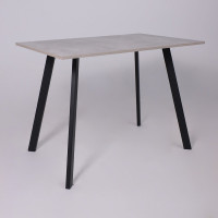 Стол SOLO (Соло) 1020*670*740 бетон/черный купить в Минске