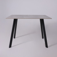 Стол SOLO (Соло) 1020*670*740 бетон/черный купить в Минске