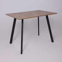 Стол SOLO (Соло) 1020*670*740 дуб велингтон/черный купить в Минске