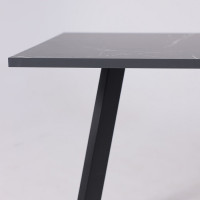 Стол SOLO (Соло) 1020*670*740 мрамор неро маркина/черный купить в Минске