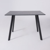 Стол SOLO (Соло) 1020*670*740 мрамор неро маркина/черный купить в Минске