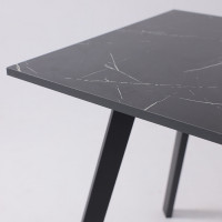 Стол SOLO (Соло) 1020*670*740 мрамор неро маркина/черный купить в Минске