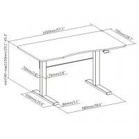 Пневматический стол Air Desk (L) белый купить в Минске