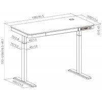 Стол с регулируемой высотой Ergosmart Charged Desk 118*60 см купить в Минске Стол с регулируемой высотой Ergosmart Charged Desk 118*60 см купить в Минске