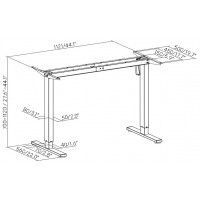 Стол с регулируемой высотой Electric Desk Light Black 138*80*1,8 см купить в Минске Стол с регулируемой высотой Electric Desk Light Black 138*80*1,8 см купить в Минске