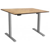 Стол с регулируемой высотой Wooden Electric Desk Slim Grey 120*60*2,7 см (массив дерева) купить в Минске