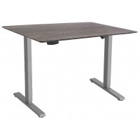 Стол с регулируемой высотой Wooden Electric Desk Slim Grey 130*75*2,7 см (массив дерева) (скошенный край) купить в Минске