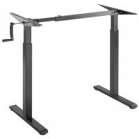 Стол с регулируемой высотой Manual Desk Compact Black 136*80*3,6 см купить в Минске