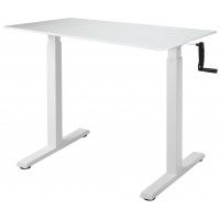 Стол с регулируемой высотой Manual Desk Compact White 138*80*1,8 см
