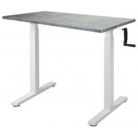 Стол с регулируемой высотой Manual Desk Compact White 136*80*3,6 см купить в Минске