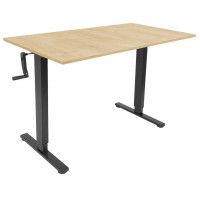 Стол с регулируемой высотой Manual Desk Light Black 120*65*1,8 см купить в Минске