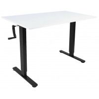 Стол с регулируемой высотой Manual Desk Light Black 120*65*1,8 см