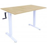 Стол с регулируемой высотой Manual Desk Light White 120*65*1,8 см купить в Минске Стол с регулируемой высотой Manual Desk Light White 120*65*1,8 см купить в Минске