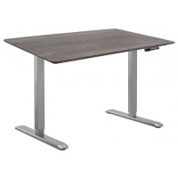 Стол с регулируемой высотой Manual DESKFIT DF100 GREY 130*75*2,7 см (натуральное дерево) скошенный край купить в Минске