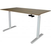 Стол с регулируемой высотой Manual Desk White