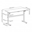 Стол с регулируемой высотой Electric Full Desk L купить в Минске
