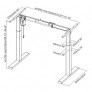 Стол с регулируемой высотой Electric Desk Compact Black 136*80*3,6 см