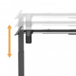 Стол с регулируемой высотой Electric Desk Compact White 136*80*3,6 купить в Минске