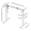 Стол с регулируемой высотой Electric Desk Compact White 136*80*3,6 купить в Минске