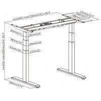 Стол с регулируемой высотой Unique Ergo Desk White 136*80*3,6 см купить в Минске