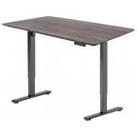 Стол регулируемый Wooden Electric Desk Prime Black 130*75*2,7 (натуральное дерево) скошенный край купить в Минске