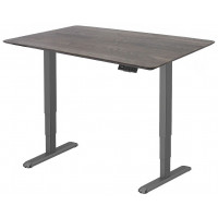Стол с регулируемой высотой Wooden Unique Ergo Desk Black 130*75*2,7 см (натуральное дерево) скошенный край купить в Минске