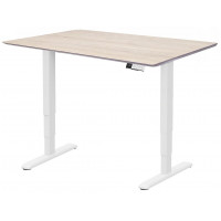 Стол с регулируемой высотой Wooden Unique Ergo Desk White 130*75*2,7 см (натуральное дерево) скошенный край