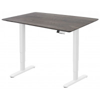 Стол с регулируемой высотой Wooden Unique Ergo Desk White 130*75*2,7 см (натуральное дерево) скошенный край купить в Минске