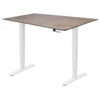 Стол с регулируемой высотой Wooden Unique Ergo Desk White 130*75*2,7 см (натуральное дерево) скошенный край купить в Минске
