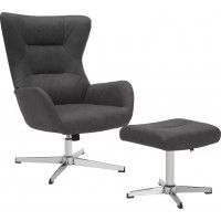 Кресло-реклайнер Everprof Apple (Эпл) ткань темно-серый