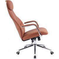 Кресло Everprof Bell (Белл) экокожа коричневый купить в Минске