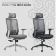 Кресло Evolution ERGO BLISS Black черный купить в Минске