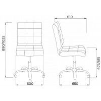 Кресло поворотное Фабрикант Алекс ткань Velur v11 лиловый купить в Минске