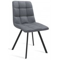 Стул ФИН ткань серый / черный