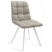 Стул ФИН ткань латте / белый