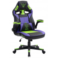 Кресло геймерское FLOKY Asgard Purple-Green черный/фиолетовый/зеленый