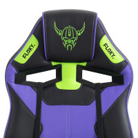 Кресло геймерское FLOKY Asgard Purple-Green черный/фиолетовый/зеленый купить в Минске